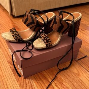 Leopard and Zebra Print Women's Sandals